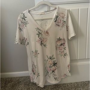 Light floral shirt